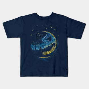 Abstract and futuristic landscape Kids T-Shirt